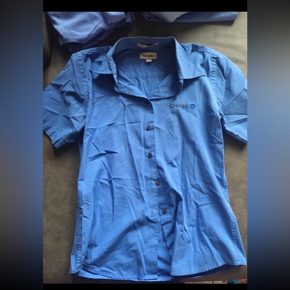 Twin hill button blouse short sleeve